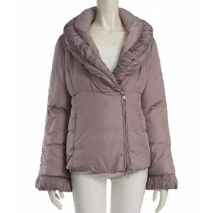 ARMANI COLLEZIONI 100% Goose Feather Down Lavender Puffer Coat Women’s Size 12 - Picture 1 of 12
