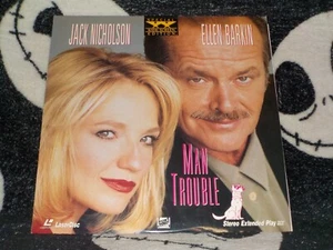 Man Trouble Widescreen Laserdisc LD Jack Nicholson Free Ship $50 - Picture 1 of 2