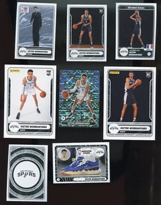 8 LOT PANINI NBA STICKER CARD DRAFT ROOKIE VICTOR WEMBANYAMA RC SILVER HOLO HOT - Picture 1 of 1