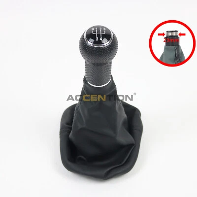 Para Seat Leon Toledo 1999-2001 5 Velocidades 23mm Agujero Perilla Cambio Polaina Bota PU Foto 1 de 4