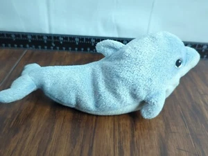 TY Beanie Babies 2.0 CLIPPER THE DOLPHIN 8" Plush Stuffed Animal Blue & White - Imagen 1 de 5