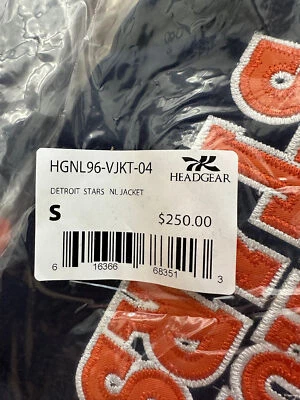 Headgear Classics Mens 1919 Detroit Stars Baseball Negro League Varsity Jacket - Image 1 of 4