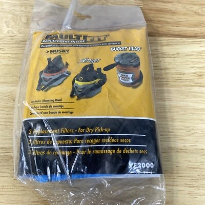 PACK DE 3 FILTROS MULTI-AJUSTE VF2000 CABEZA DE CUBO STINGER HUSKY Foto 1 de 4