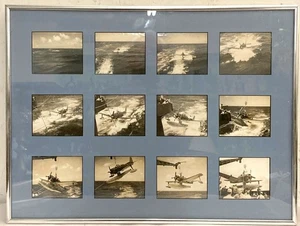 Framed Group of Military Aircraft Photos WW2 Era - Picture 1 of 17