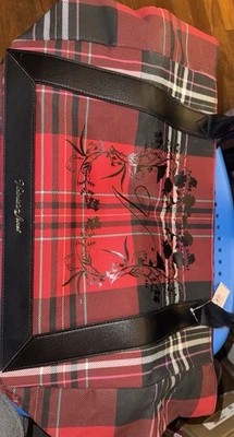 Bolso de Mano Victoria's Secret Tartán Rojo Cuadros Fin de Semana Grande Foto 1 de 4