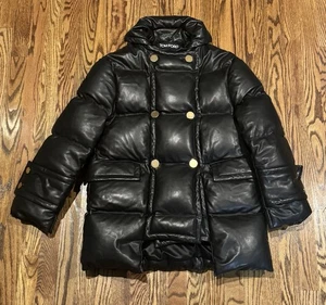 Pristine Tom Ford Leather Puffer Jacket Unisex Size 48 Italian 38 U.S. $7650 - Picture 1 of 13