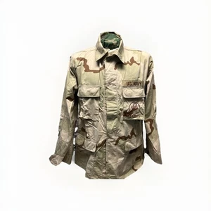 CAMISA BDU EE. UU. MARINA USN 3 Colores Desierto Camuflaje Militar SEABEES Grande-Larga K-12 - Imagen 1 de 9