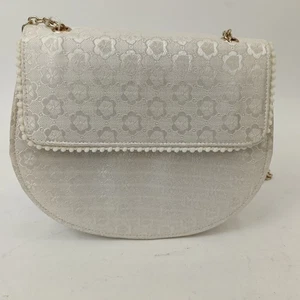 Ruby Shoes Ivory Bag Chain Strap Women's Special Occasion Shoulderbag -Preloved - Picture 1 of 24
