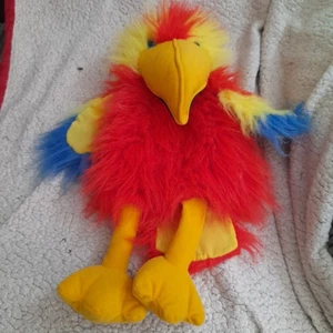 The Puppet Company Grande Loro Guacamayo Rojo, Cuerpo Completo Marioneta de Mano Juguete Suave 50 cm - Imagen 1 de 9