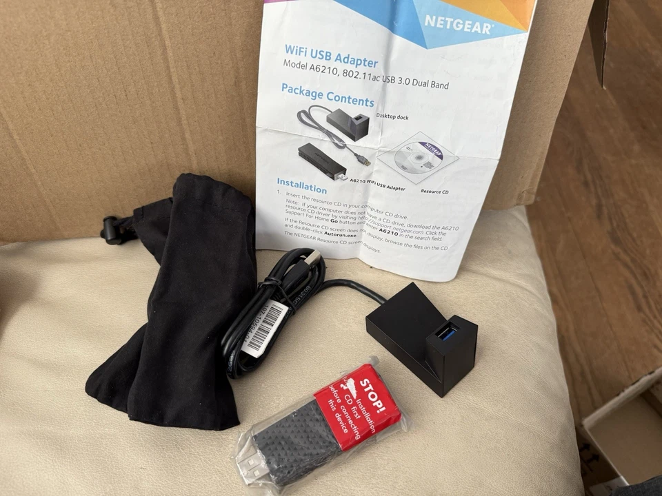 NETGEAR AC1200 Dual Band Smart WiFi USB Adapter , Missing Installation Disc - Image 1 of 4