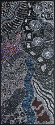 Rayleen Price Pula, auténtico arte aborigen. Incluye fotos y certificado de autenticidad. Foto 1 de 4