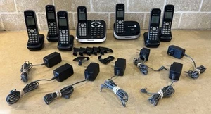 Panasonic KX-TGA652 KX-TG6541 7-Handsets Main Unit & 6 Extra Bases Power Cables - Zdjęcie 1 z 22