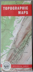 Folleto de colección original del Servicio Geológico de Estados Unidos USGS mapas topográficos sin fecha alrededor de 1970 - Imagen 1 de 5