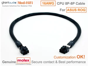 β‘οΈ16AWG CPU 8-Pin Cable for ASUS ROG STRIX 750W Gold -π70cm / 27 inch - Picture 1 of 7
