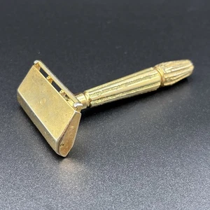 Vtg Gold GEM MICROMATIC - BULLET TIP RAZOR Single Edge Blade - Picture 1 of 5