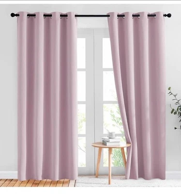 Blackout Curtain Room Darkening Window Curtains Insulated Thermal Grommet Panels - Image 1 of 4