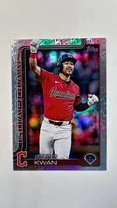 2025 Topps Steven Kwan #682 Topps Fanatics Parallel Cleveland Guardians - Picture 1 of 2