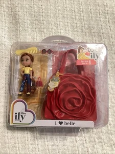 Disney ILY 4Ever TOTE TEENIES I Love Belle Set Red Rose Purse Tiny Doll - Picture 1 of 4