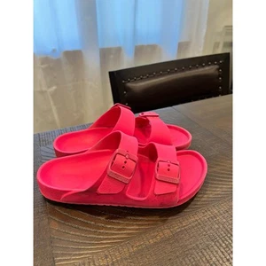 Birkenstock hot pink sandals size 3 youth - Picture 1 of 7