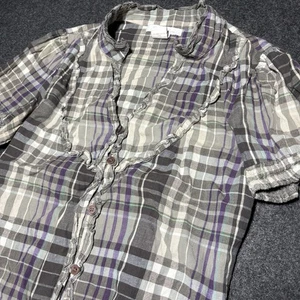 Vintage Charlotte Russe Top Small Whimsygoth Milkmaid kariert Grunge Fee Y2K - Bild 1 von 7