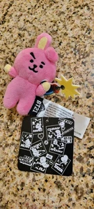 NUOVO/CON ETICHETTA BT21 Line Friends Cooky Pink Bunny Rabbit mini 5" Peluche Bambola BTS - Foto 1 di 7