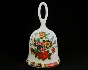 Campana de porcelana Sadler Chinoiserie floral vintage años 70 hecha en Inglaterra - Imagen 1 de 7