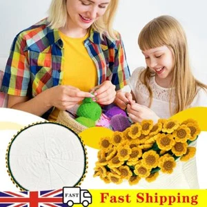 Flower Bouquet Crocheted Blankets Soft Knitting Throw Blankets (Yellow 80CM) - Bild 1 von 11