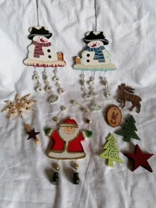 Weihnachtsdekoration, Schneemann, Weihnachtsmann, Konvolut - Bild 1 von 6