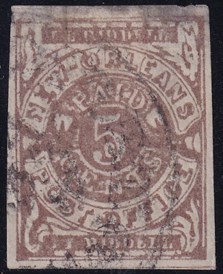 CSA Scott #62X3, certificado PF, usado, en estado bastante bueno/muy bueno, New Orleans Town Cancelar, SCV $275. Foto 1 de 2