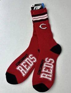 Cincinnati Reds Four stripe deuce socks large For Bare Feet originals - Picture 1 of 4
