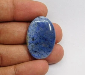 Natural Dumortierite Quartz Gemstone Cabochon Loose For Jewelry 38 Cts. ME-4991 - Picture 1 of 4