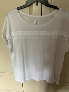 NWOT Womens Sprit Organic Cotton White Blouse - Size (see description} - Picture 1 of 3