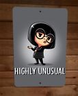 Highly Unusual Edna Mode Incredibles Disney 8x12 Metal Wall Sign
