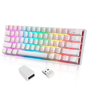Gaming Mechanical Keyboard 61 Keys  Backlight Blue Switch W9I2 - Picture 1 of 10