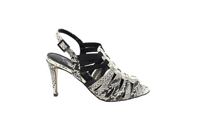 Sandalias de tacón de aguja Vaneli nuevas talla 6 para mujer de cuero con tiras estampado de piel de serpiente Foto 1 de 4
