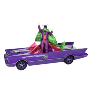 Batman 66 Batmobile Avec Joker (Étiquette Or) McFarlane 1G - Imagen 1 de 5