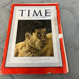 Time The Weekly News Magazine Champion Joe Louis Vol XXXVIII No 13 Sept 29 1941 - Picture 1 of 18