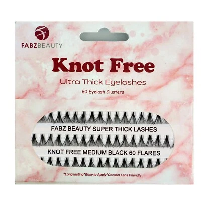 Knot Free Ultra Thick Eyelashes Individual Flare Clusters False Lashes Extension - Image 1 of 4