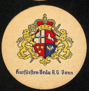 Sottobicchieri birra vintage tedeschi anni 60-70 gruppo di 6 Hurften-Bräu - Foto 1 di 3