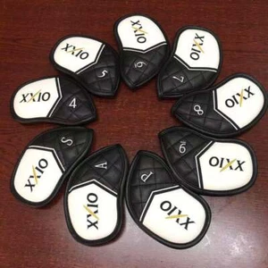 Golf Club Iron 4-9-PSA Head Cover XXIO On Course Square Style 9 Pieces Set