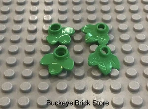 LEGO 4 Plato de Planta Verde Brillante, Redondo 1 x 1 con Hoja de 3 Hojas - Imagen 1 de 1