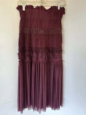 NINA RICCI Maroon  Skirt Size 36 /4 - Image 1 of 4