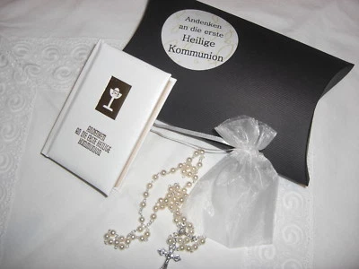  Kommunion Rosenkranz Kommuniongeschenk Erstkommunion Geschenkset - Bild 1 von 4