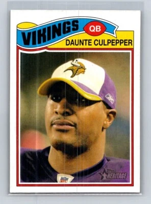 2005 Topps Heritage #26 Daunte Culpepper Minnesota Vikings - Image 1 of 2