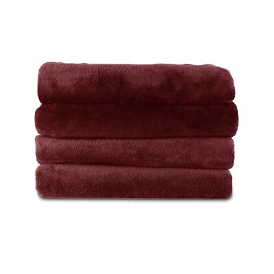 Manta eléctrica térmica Sunbeam polar suave 50"x60" 100% poliéster granate Foto 1 de 4