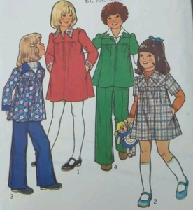 Vintage 1970s Style Girl Dress Tunic Trousers Sewing Pattern 1712 Chest 25" 64cm - Picture 1 of 3