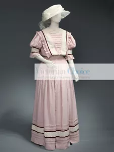 Edwardian Vintage Downton Abbey Titanic Garden Dress Wedding Dress Theater 207 - Picture 1 of 6