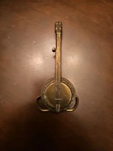 Vintage Late 1970's Brass Banjo Belt Buckle Musical Instrument, Model 4084 - Picture 1 of 11