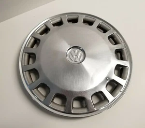 Vintage OEM VW Volkswagen Rabbit Beetle Chrome Wheel Hub Center Cap 14.5" Inches - Picture 1 of 5