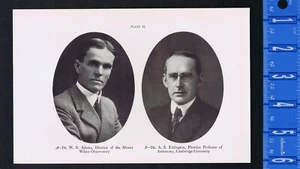 Astronomers W. S. Adams and A. S. Eddington & Spiral Nebula -1934 Smithsonian - Picture 1 of 2